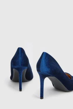 Escarpins À Talons Aiguilles Hauts Et Bout Pointu En Velours Dash