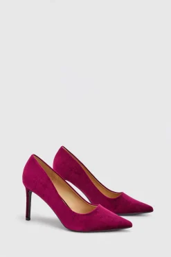 Dorothy Perkins Escarpins À Talons Aiguilles Hauts Pointus En Velours Dash Coupe Large< Chaussures À Talons|Escarpins