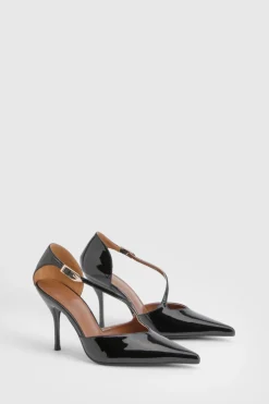 Escarpins à Talons Aiguilles Hauts avec Détail de Bride Asymétrique