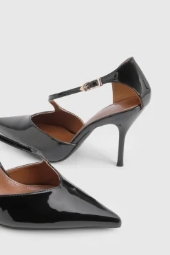 Escarpins à Talons Aiguilles Hauts avec Détail de Bride Asymétrique