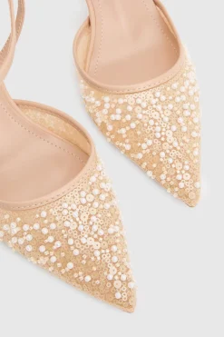 Escarpins À Talons Aiguilles Maria En Synthétiquecuir Ornés De Paillettes