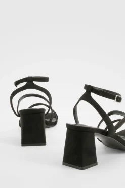 Escarpins À Talons Bloc Bas Et Brides Asymétriques