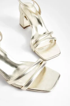 boohoo Escarpins À Talons Blocs Mi-hauts Avec Brides Rembourrées En 2 Parties< Chaussures Festives|Chaussures À Talons
