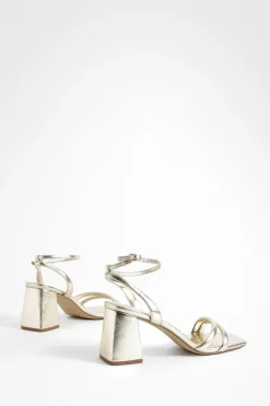 boohoo Escarpins À Talons Blocs Mi-hauts Avec Brides Rembourrées En 2 Parties< Chaussures Festives|Chaussures À Talons