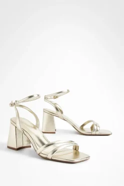 boohoo Escarpins À Talons Blocs Mi-hauts Avec Brides Rembourrées En 2 Parties< Chaussures Festives|Chaussures À Talons