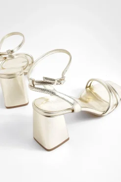 boohoo Escarpins À Talons Blocs Mi-hauts Avec Brides Rembourrées En 2 Parties< Chaussures Festives|Chaussures À Talons