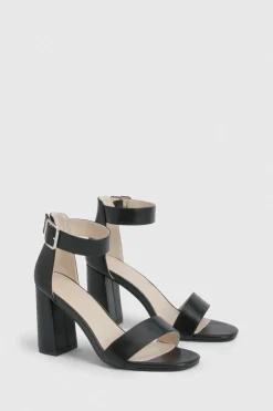 boohoo Escarpins À Talons Carrés Larges À Deux Brides Avec Détail Boucle< Chaussures Festives|Chaussures À Talons