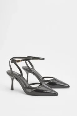 Escarpins À Talons Coupe Large Avec Découpes Et Bride En 2 Parties