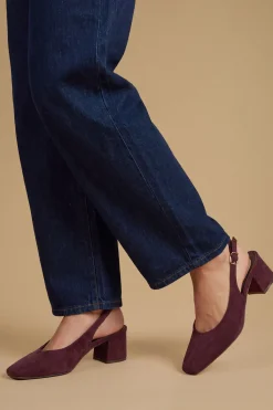 Oasis Escarpin À Talon Bloc Et Bride Arrière Willow En Synthétique< Chaussures À Talons|Escarpins