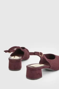 Oasis Escarpin À Talon Bloc Et Bride Arrière Willow En Synthétique< Chaussures À Talons|Escarpins