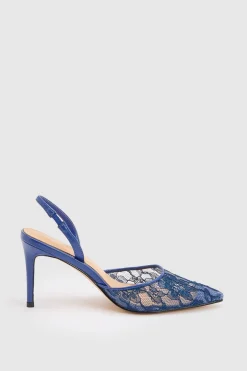 Escarpin À Talon En Dentelle