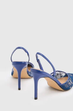 Escarpin À Talon En Dentelle