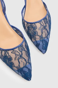 Escarpin À Talon En Dentelle