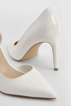 boohoo Escarpin Vernis À Découpe Mi-hauteur Basique<Femme Basiques|Chaussures De Mariage