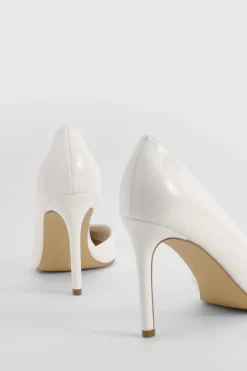 boohoo Escarpin Vernis À Découpe Mi-hauteur Basique<Femme Basiques|Chaussures De Mariage