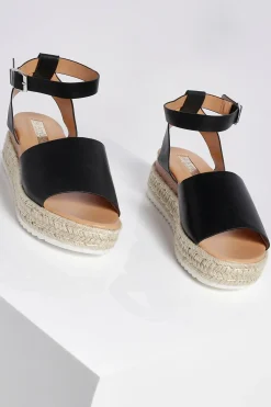 boohoo Espadrille à plateforme en 2 parties< Sandales