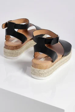 boohoo Espadrille à plateforme en 2 parties< Sandales