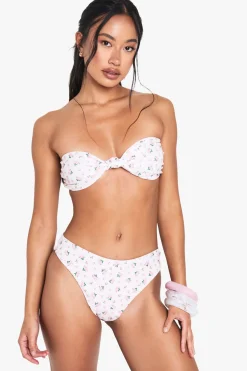 Essentiels de Maillots de Bain - Culotte Bikini à Imprimé Floral Ditsy