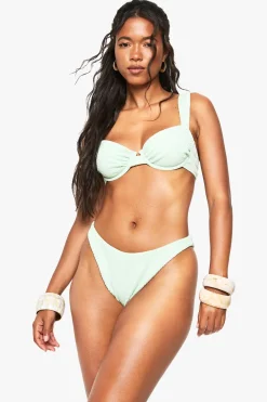 boohoo Essentiels de maillots de bain Crinkle Bikini Brief<Femme Maillots De Bain|Tenues De Plage