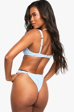 boohoo Essentiels de maillots de bain – Culotte à fronces<Femme Maillots De Bain|Tenues De Plage