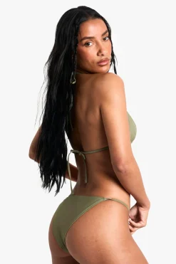 boohoo Essentiels de maillots de bain : Slip tanga<Femme Maillots De Bain|Tenues De Plage
