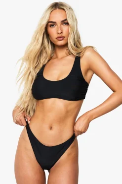 Essentiels de maillots de bain : Haut Bikini à Encolure Échancrée pour Poitrine Plus Généreuse