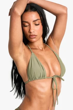 Essentiels Maillots de Bain Haut de Bikini Triangle à Lacets Devant