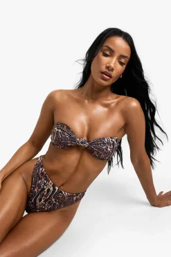 Essentiels Maillots de Bain String Imprimé Léopard