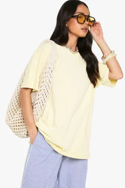 boohoo Extra Sour Lemons T-shirt oversize surdye<Femme Tops