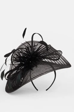 Fascinator à détails de plumes