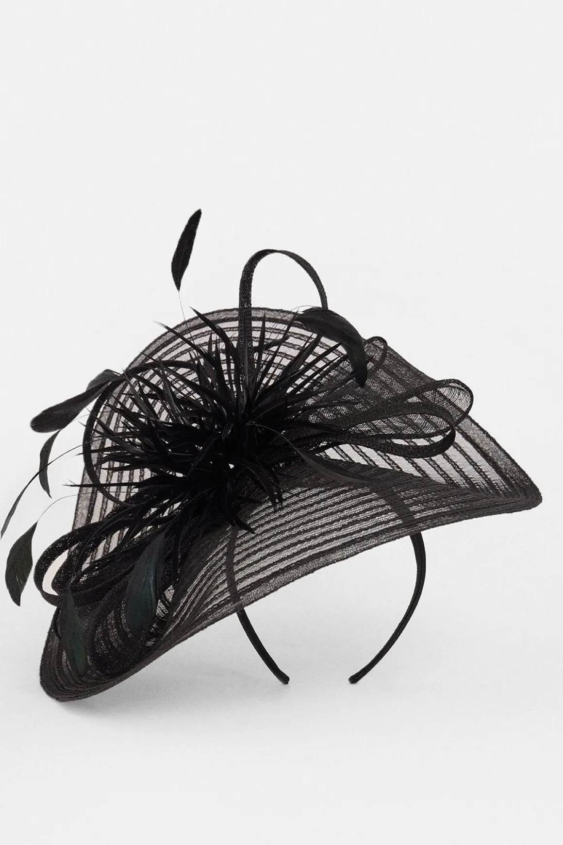 Fascinator à détails de plumes