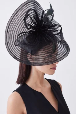Fascinator à détails de plumes
