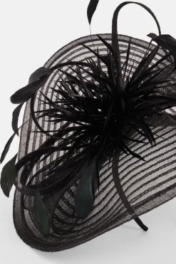 Fascinator à détails de plumes