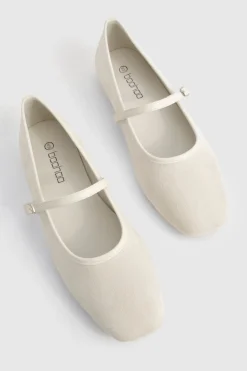 boohoo Faux Suede Mary Jane Ballet Flats< Ballerines|Chaussures Plates