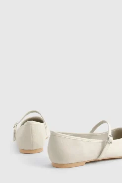 boohoo Faux Suede Mary Jane Ballet Flats< Ballerines|Chaussures Plates