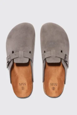 Faux Suede Mule