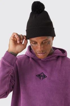 Flat Knit Bobble Beanie