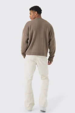 boohooMAN Fluffy Knit BM Jumper<Homme Tout Afficher|Maille