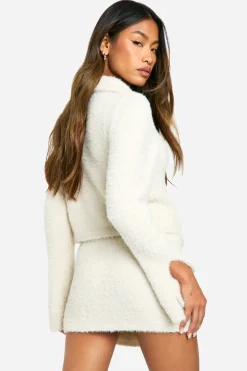 Fluffy Knit Jupon en Tricot Mini