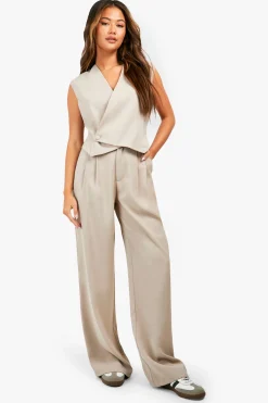 boohoo Fluid Pantalon fluide à jambes larges<Femme Pantalons