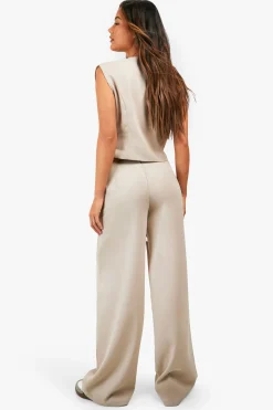 boohoo Fluid Pantalon fluide à jambes larges<Femme Pantalons