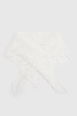 Foulard De Tête Triangle En Dentelle