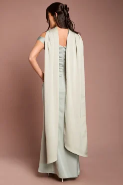 Foulard En Satin Vert Sauge