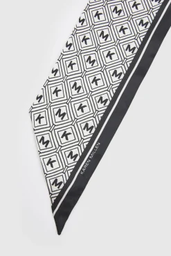 KarenMillen Foulard Fin En Soie Imprimée< Écharpes|Écharpes Et Gants