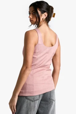 Gilet Ajusté Asymétrique En Tissu Tissé