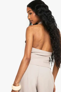 boohoo Gilet ajusté avec détails en métal<Femme Tailleurs|Tops