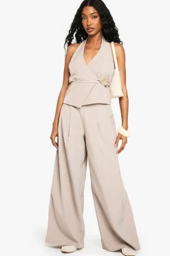 boohoo Gilet ajusté avec détails en métal<Femme Tailleurs|Tops