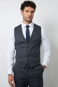 Burton Gilet Ajusté Fil À Fil<Homme Costumes Et Tenues Formelles