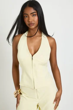 Gilet Ajusté À Col Halter