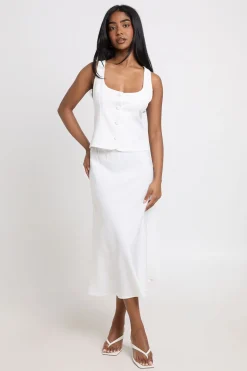 Gilet Ajusté À Encolure Arrondie